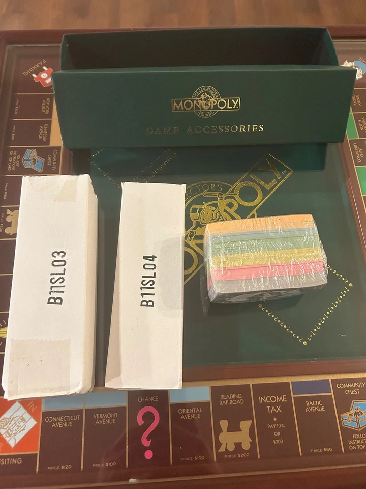 1991 Franklin Mint Monopoly Game Collectors Edition w/Table & Drawers - Image 3 of 4