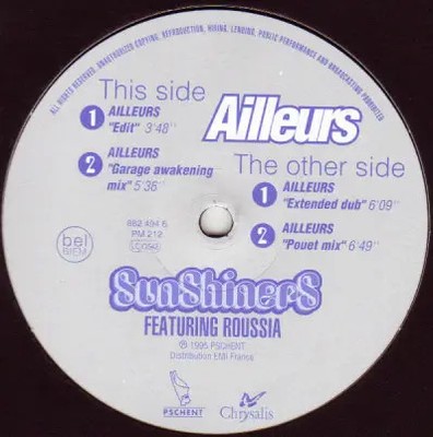 Sunshiners featuring Roussia Ailleurs Vinyl Single 12inch Pschent