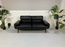 Rolf Benz Plura 380 Sofa Liege Ledersofa Couch Schwarz Relaxfunktion