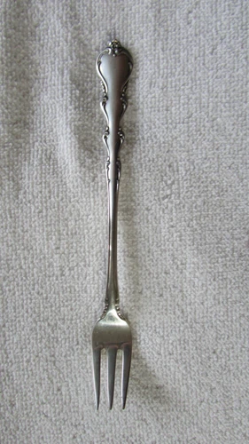 Angelique International Sterling Silver Seafood Cocktail Shrimp Fork 12 Availabl