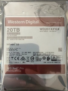 Western Digital WD Red Pro Hard Drive 20TB 3.5" SATA 6Gb/s 7200RPM WD201KFGX NR