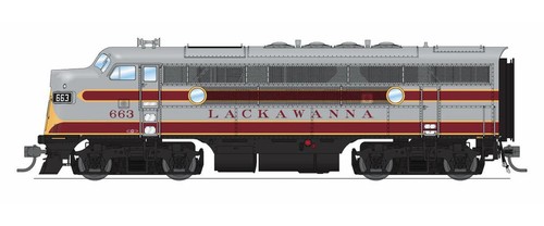 Broadway Limited ~ Escala HO ~ EMD F3A ~ Lackawanna DLW #664 ~ Sonido DCC ~ 9663 | Zustand: New