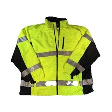 ML Kishigo WB100 Hi-Vis Reflective Work Jacket Yellow/Black ANSI 107 2X