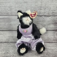TY Beanie Babies The Attic Treasure Collectible Purrcy With Tag Black Cat 1993