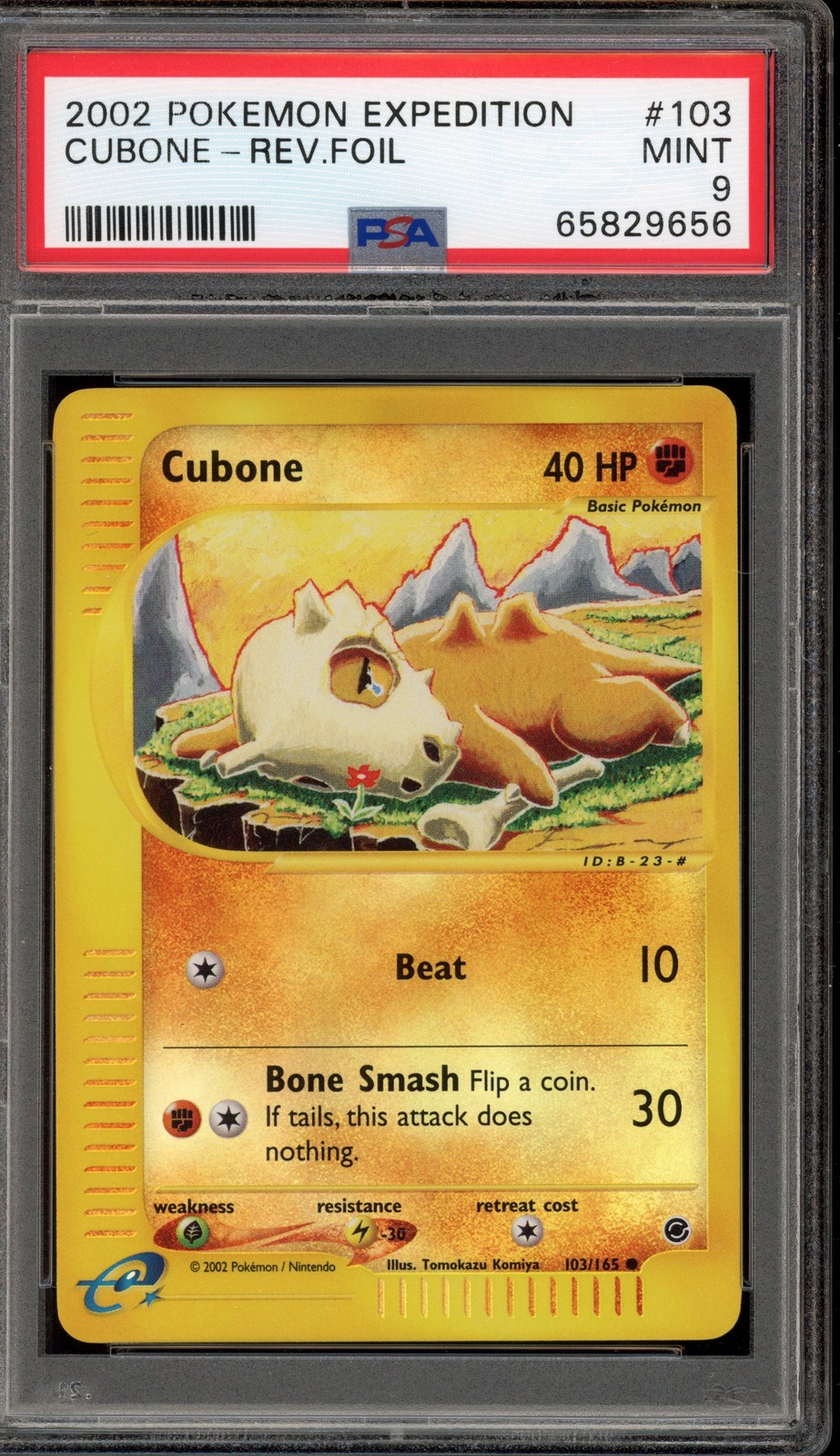 Pokemon Cubone Expedition Reverse Holo #103 PSA 9 Mint