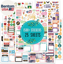 Planner Stickers - Monthly Planner Stickers and Accessories 25 Pages 1500 Stun