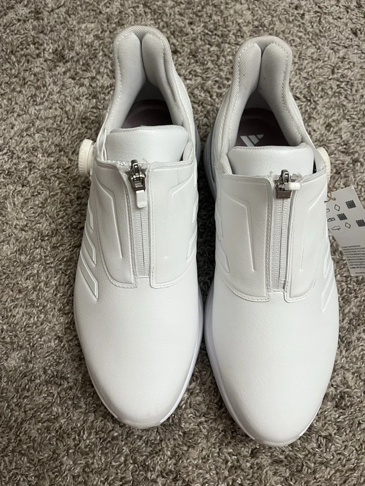 Zapatos de golf Adidas Solarmotion BOA 24 sin clavos para mujer 9,5 blancos IF0288 ($160) Foto 2 de 4