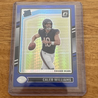 2024 Donruss Optic - Rated Rookie Caleb Williams #201 Blue Hyper Prizm (RC)