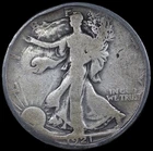 1921 D Walking Liberty Silver Half Dollar 50C - G/VG Very Good Coin - SKU#681