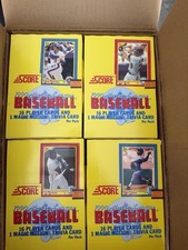 1990 Score Baseball Unopened Box Frank Thomas RC Griffey Jr Bo Jackson B/W