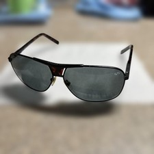 Louis Vuitton Z0404U Sunglasses Black Metal Tortoiseshell 62mm Used