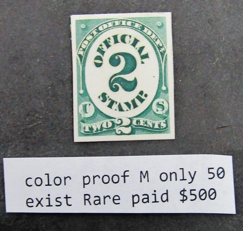 nystamps US Stamp Color Proof Mint Only 50 Exist Rare Paid $500  M20x2488