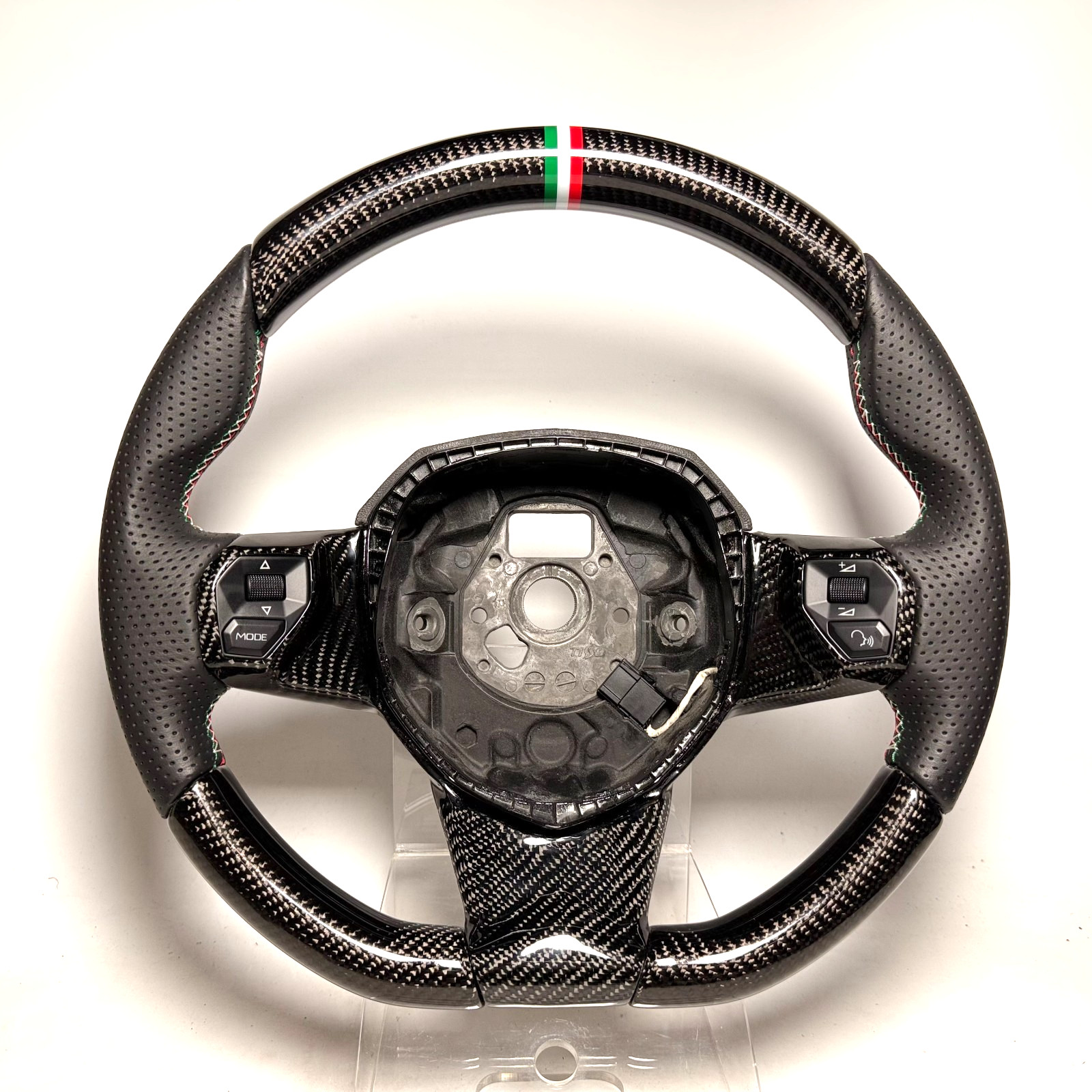 FULL Carbon steering wheel Lamborghini Aventador SV LP700 Leather Italian ring 2
