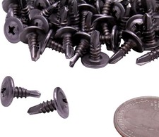 8 x 1/2" 410 Stainless Mod Truss Head Self Tapping Screw Drill Point 100 Pack
