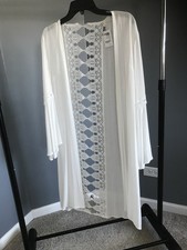 NWT Long White Kimono/Duster. XS