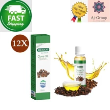 12 Pack X HEMANI Clove OIL 10 ml 100% Natural Full Package ⭐FAST SHIPPING⭐