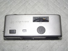 MINOLTA-16 MODEL-P MINIATURE 16MM FILM CAMERA W 25MM F3.5 LENS, WORKS