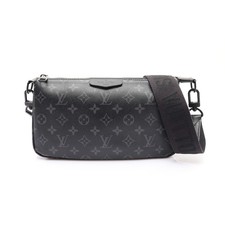 LOUIS VUITTON Pochette Accessoire Shoulder Bag Monogram Eclipse Black M11741