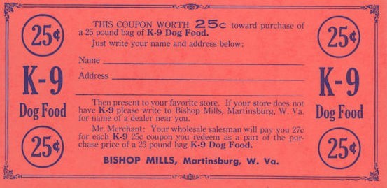 Coupon Cards - Lot Of 12 - 1950s Paper Ephemera Nos Unused