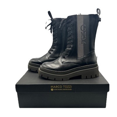 Marco Tozzi Plateau Stiefeletten Damen Schnürer mit Reißverschluss Gr. 38