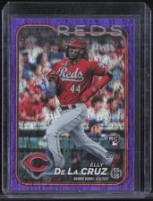 2024 Topps Update Purple Holo Foilboard  #US350 Elly De La Cruz /799 RC Rookie