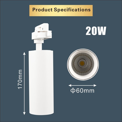 15W 20W COB LED Track Light Dim Tri-color CCT Changeable Adjustable Spotlight - Picture 15 of 15