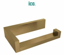 ICO Bath Volkano Fire Wall Mounted Euro Toilet Paper Holder Brushed Gold L V5010