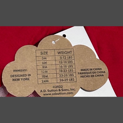 Neu mit Etikett Baby Essentials 9 Monate Baby Mädchen 2-teiliges Tutu "My 1st Christmas" Zuckerstange - Bild 6 von 12