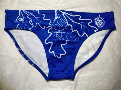 Mens Turbo Water Polo Speedo LG / 34 Ohio Squirrels Swim Brief - Afbeelding 1 van 3