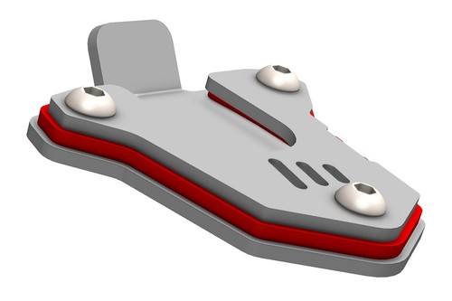 PLACA DE EXTENSIÓN BASE SOPORTE LATERAL AS3 para HONDA CB 500 X 2019-2023 NX 500 2024 - Imagen 2 de 2