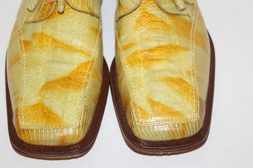 Slick Exotica David Eden Oxford Dress Shoes Lizard / Ostrich Leg OWEN Sz 10 - Picture 8 of 20