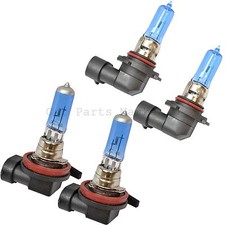H11 HB3 Dipped/Main Headlights Xenon Super White Lamp Light Bulbs Kit