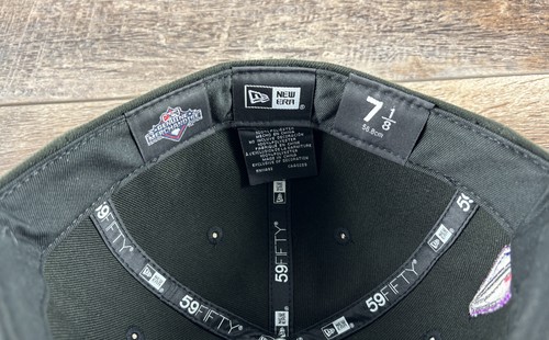 Sugar Land Space Cowboys Fitted Baseball Hat New Era 59Fifty Black Size 7 1/8 - Picture 7 of 7