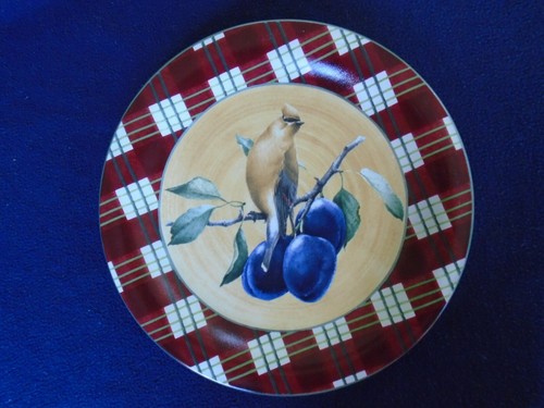 C-989 4 Bird Species Lenox Winter Greetings Everyday Dinner Plates 10 3/4" - Picture 7 of 9