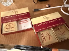 NEW Vintage 1950's 60's DuraPower Elgin Mainspring Watch LOT Box 644 645 .0045