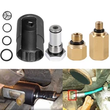 6.0L IPR Valve Socket Kits + Air Test Fitting Tool + Oil Rail Adapters For Ford