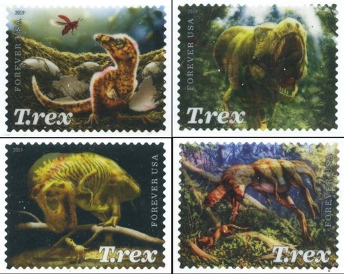 USA - 5410-13 - (T.rex) Set of 4 stamps - Afbeelding 1 van 1