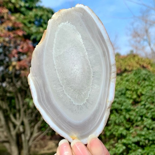 Geda de ágata natural y hermosa 111G rebanada druzy piedra preciosa extra grande - Imagen 24 de 24