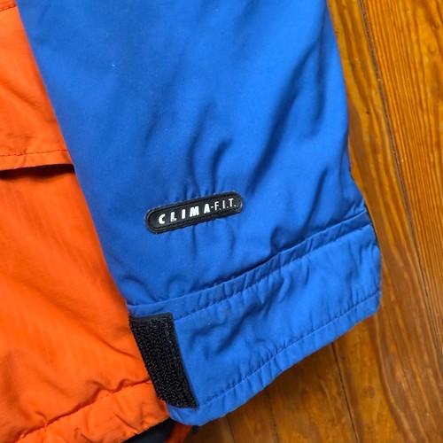 Vintage Nike ACG Half Zip Jacket Mens Size Medium Hooded Clima Fit Blue Orange - Picture 4 of 11