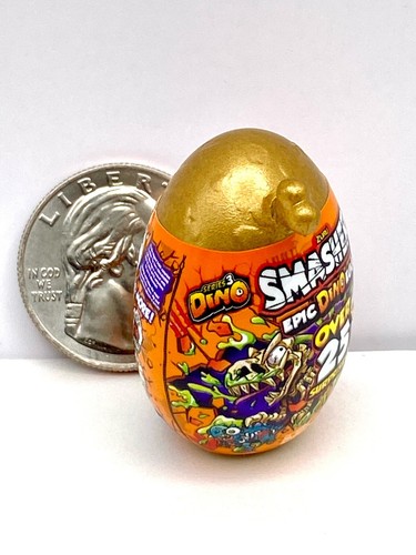 Gold Smasher Epic Dino Egg Super Rare Discontinued Zuru Toy Mini Brands Series 1 - Picture 2 of 3