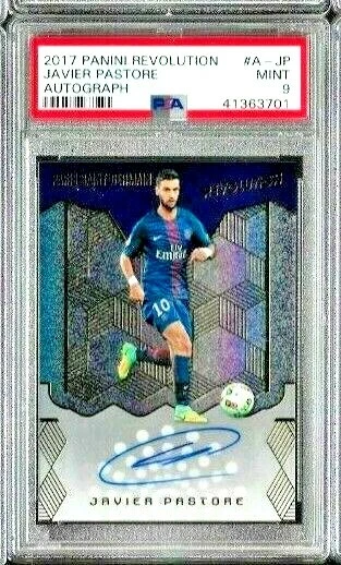 2017 Panini Revolution Javier Pastore PSA 9  Auto