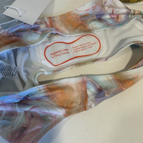 Johnny Was Calme Two Piece Bikini Swimsuit Size Large Watercolor Pastels NWT - Picture 13 of 16