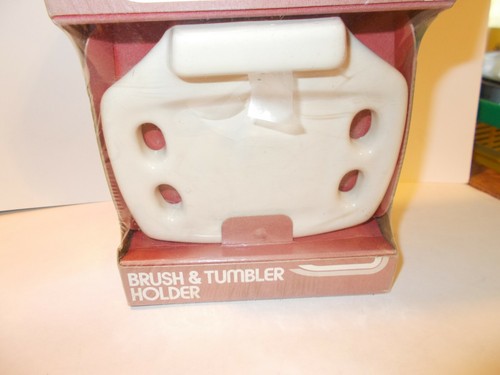 Franklin Brass D8005V Tuscan Ceramics Toothbrush & Tumbler Holder Ivory USA - 第 2/7 張圖片