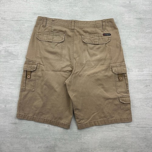 Vintage Y2K Airwalk Cargo Shorts Mens 34 Beige Brown Heavy Canvas Skate Skater - Picture 4 of 6