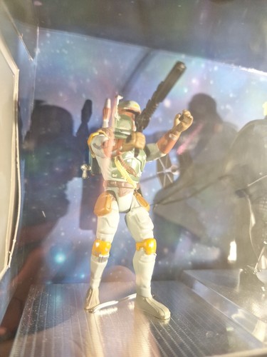 Star Wars 1997 Darth Vader, Boba Fett & Stormtrooper set 3 figurine nos vintage limitato - Foto 5 di 19