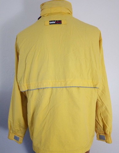 Vintage Tommy Hilfiger Hooded Sailing Jacket Size M Adult VTG Yellow - 第 2/11 張圖片