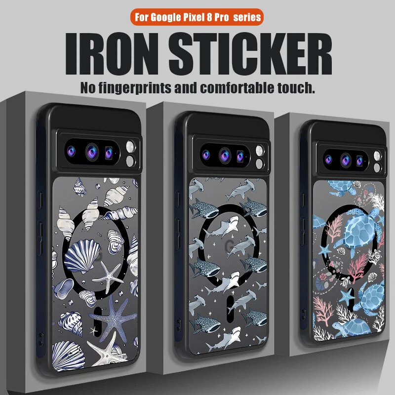 Shark Magnetic Phone Case For Google Pixel 9 Pro XL 9A 8 8A 7 7A Sea Star Cover - Image 3 of 4