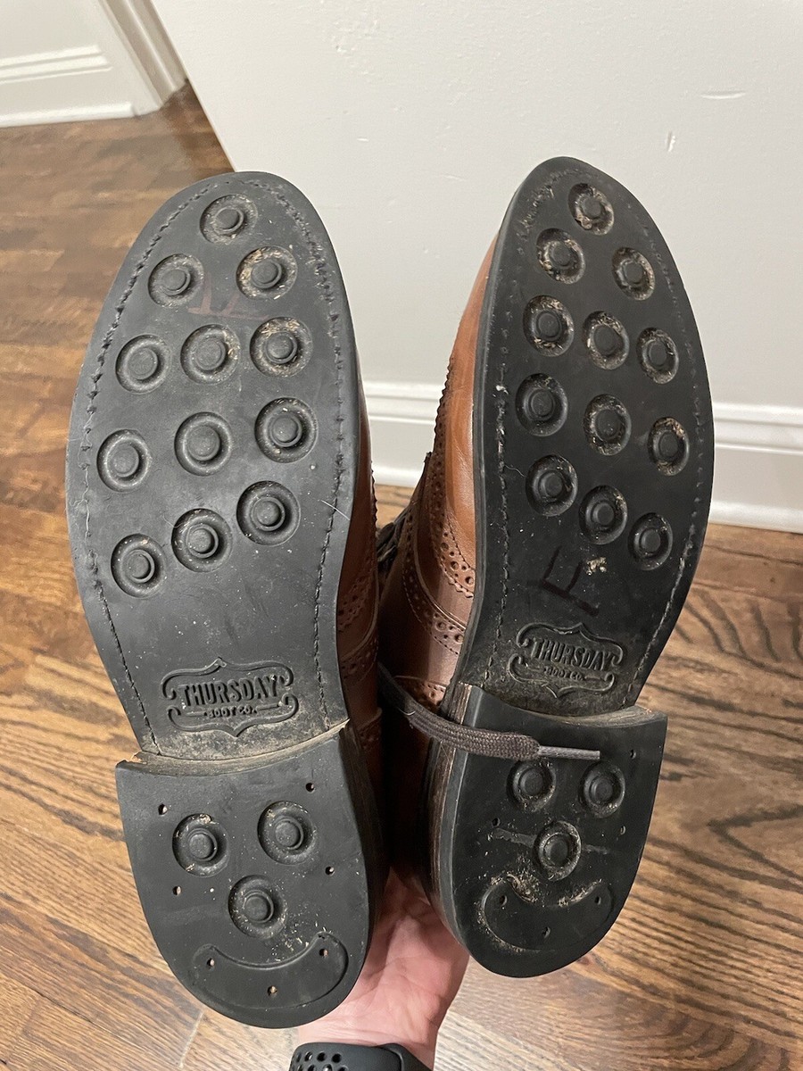 Thursday Boot Co Everyday Brown Leather Boots Wingtip Men's Thursday Boot Co Everyday Brown Leather Boots Wingtip Men's