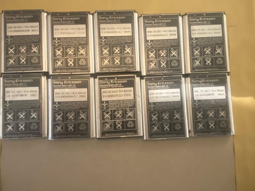 10x Genuine Sony BST-37 Phone Battery W800i W810i K750i K610i K600 W550i - Afbeelding 1 van 4