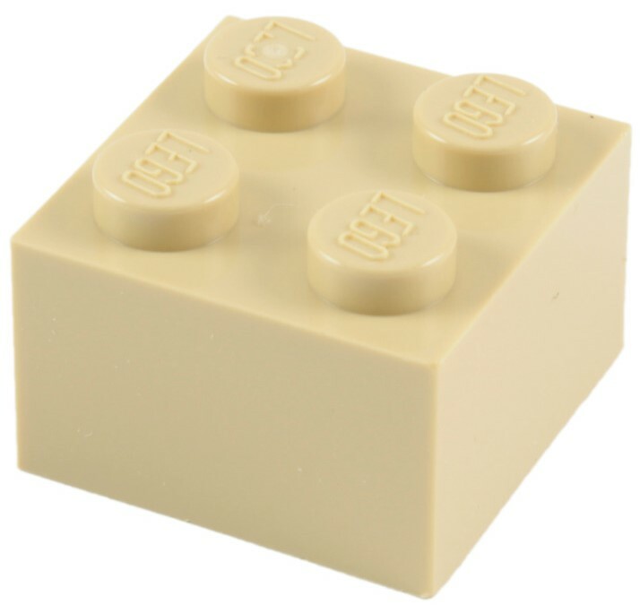 ☀️50x NEW LEGO 2x2 TAN Bricks # 3003 BULK Parts City Building